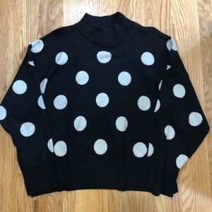 H&M polka dot knit sweater